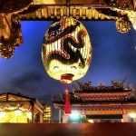 טיול לקוריאה וטאיוון, פנסים סיניים במקדש